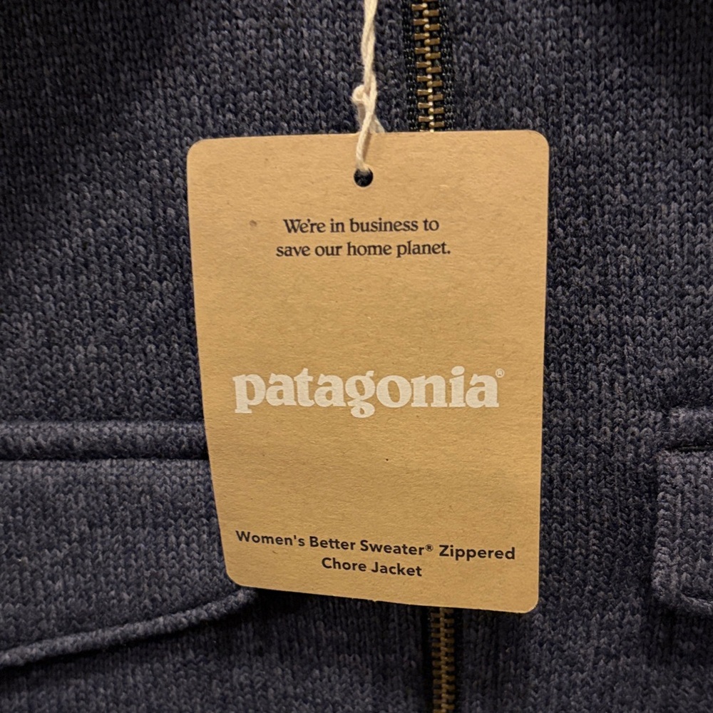 Patagonia Women’s Navy Lightweight Zip-Up Shirt Jacket - Picture 3 of 8